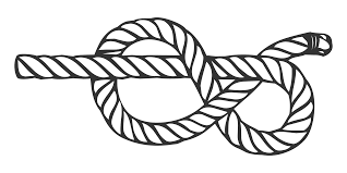 a loosely tied knot in a rope