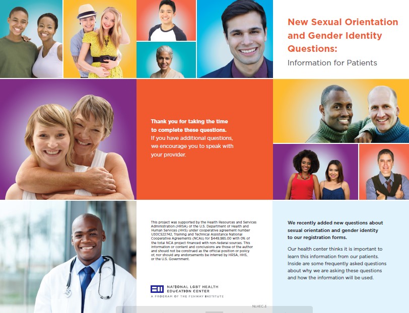 New Sexual Orientation and Gender Identity Questions: Information for Patients (National LGBT Health Education Center)