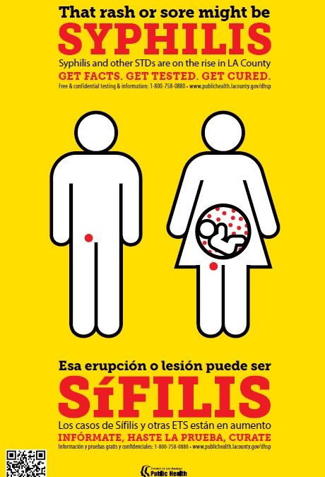 ‘That Rash Might Be Syphilis’ Poster – English/Spanish (Los Angeles County Public Health)
